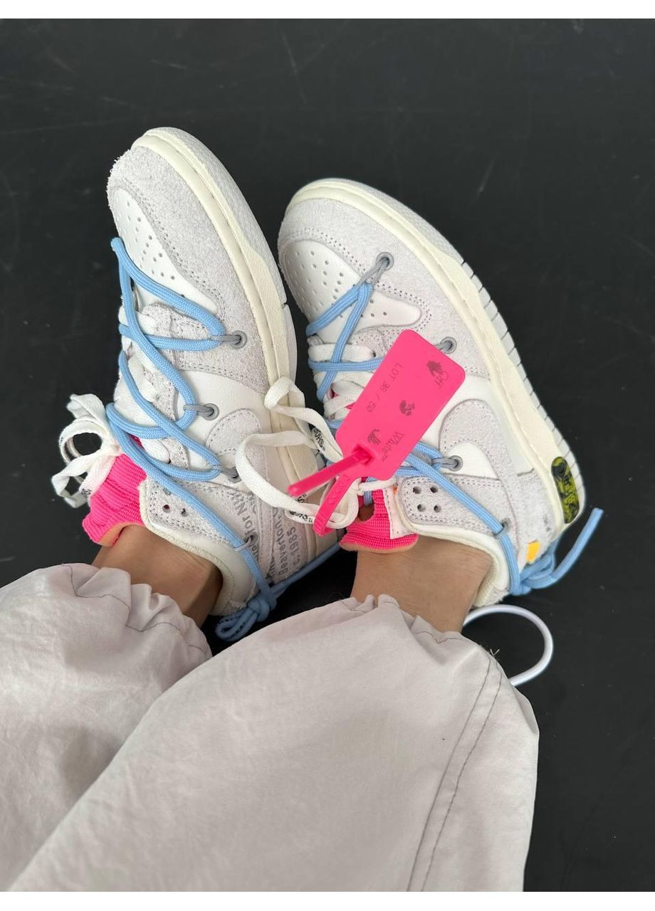 КРОСІВКИ ЖІНОЧІ NIKE SB DUNK X OFF WHITE | LOT 38:50 НАЙК СБ ДАНК No Brand бежеві демісезони (367173755)