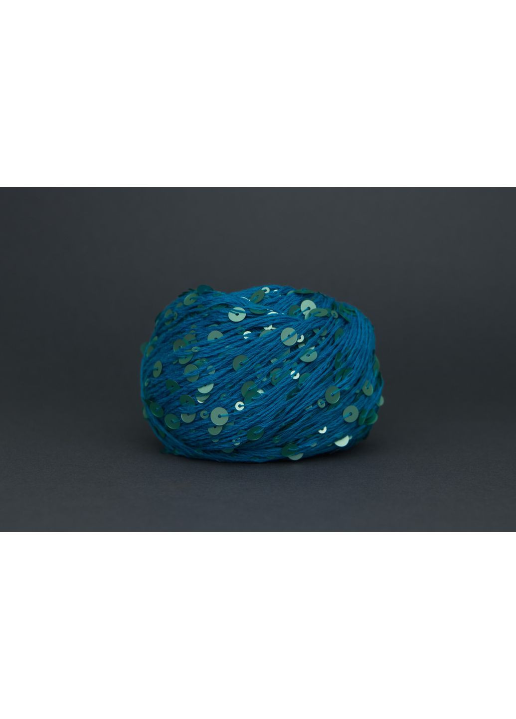 Пряжа Королівська Пайєтка - 143 бірюзово-синій, пайєтка м'ята Avanti (361879096)