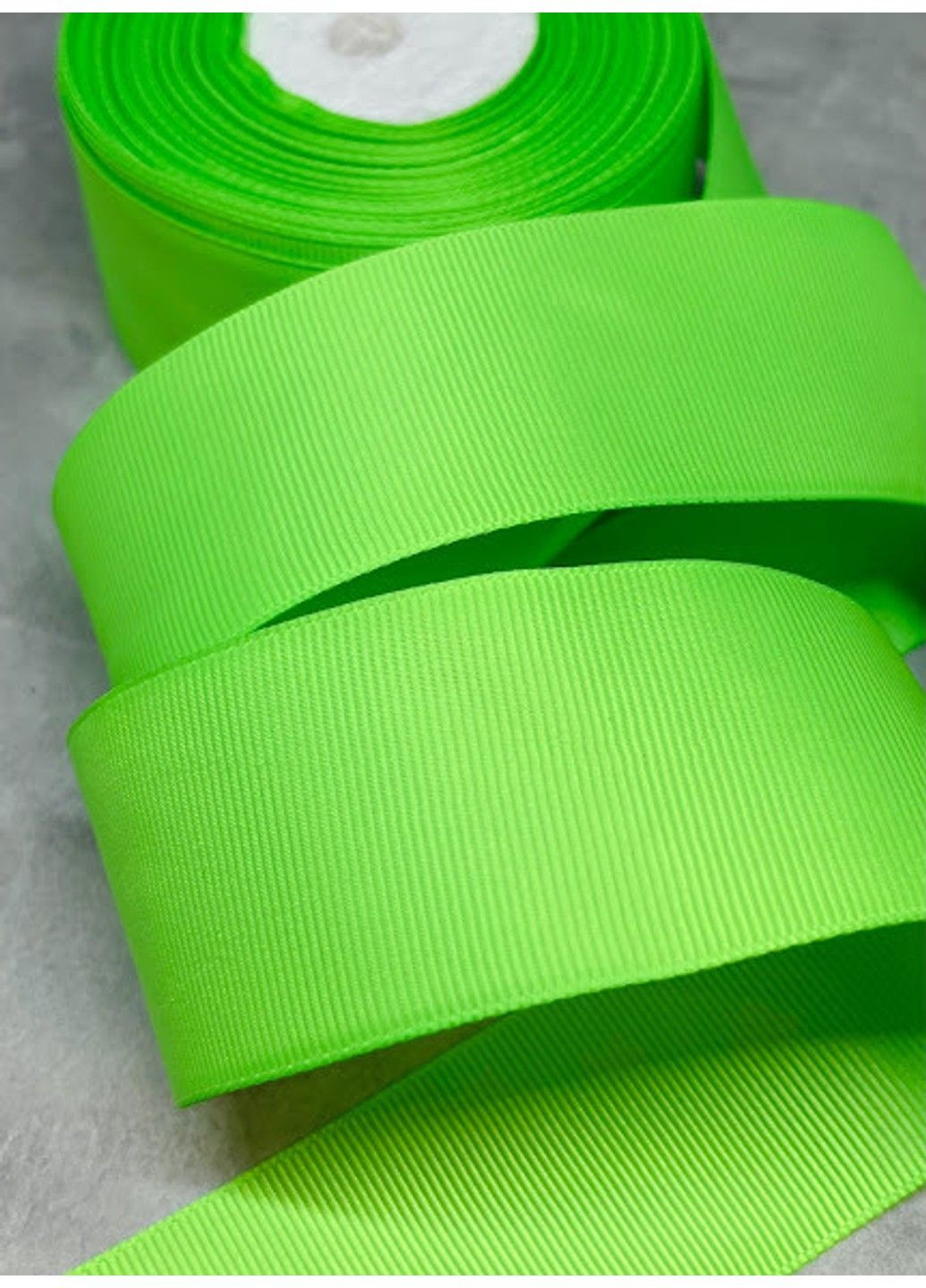Репсовая лента 4 см - цвет-салатовый, арт 014925, 1 метр No Brand (322063730)