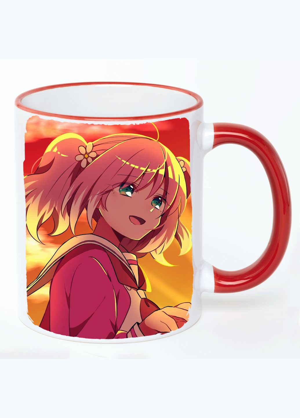 Чашка Бездарная Нана Аниме #016 (кружка, кружка) Белая с Красной ручкой 330 мл No Brand (322716308)