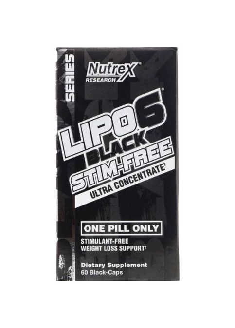 Lipo-6 Black Ultra Concentrate Stim-Free 60 Caps Nutrex (285120025)
