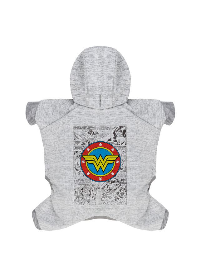 Комбінезон для собак Clothes малюнок "Диво-жінка комікс", софтшелл,, B 52-57 см, С 32-37 см WAUDOG (363196836)