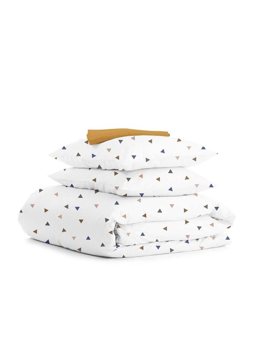 Сімейна постіль з простирадлом на гумці Delta 2х160х220 см Cosas (307387432)