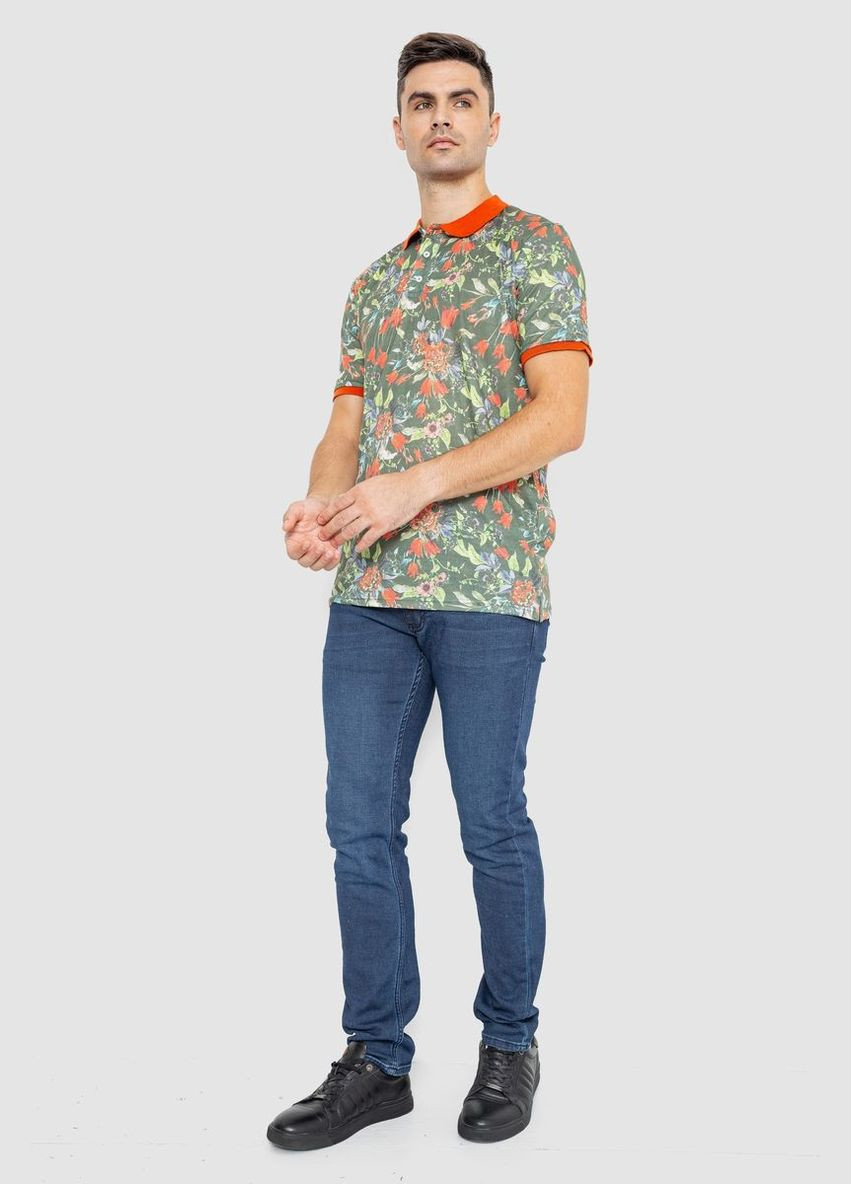 Поло чоловіче з принтом Ager 247R310 (302214737)