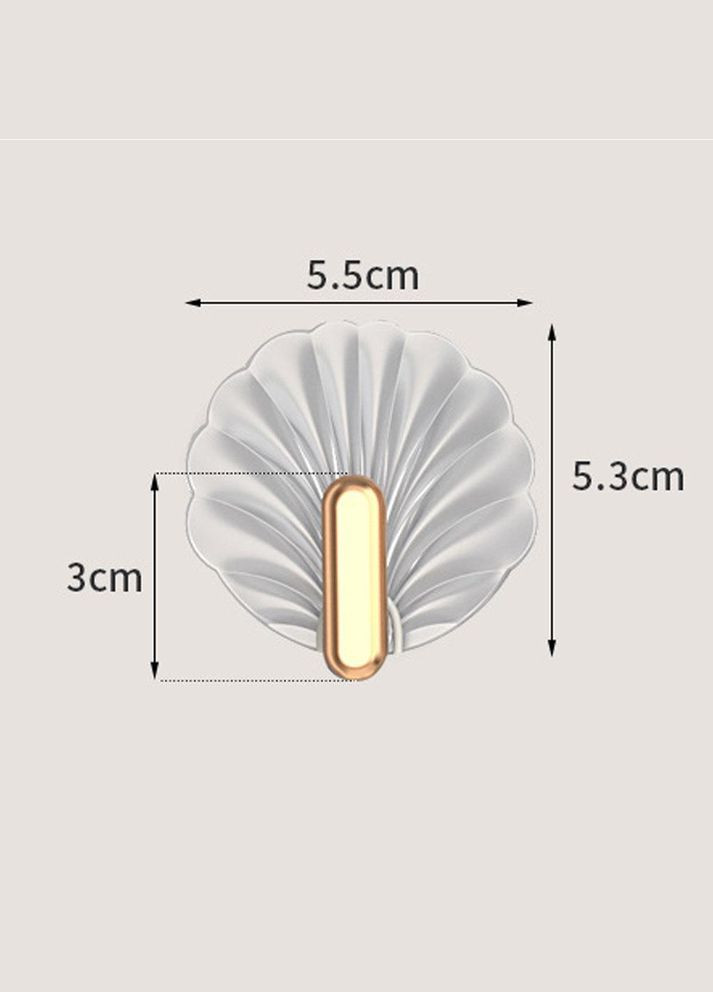 Крючок в виде ракушки для полотенец и аксессуаров (IY0006) No Brand (316026772)