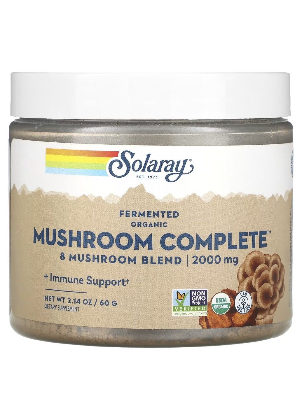 Комплекс Ферментированных Грибов Fermented Mushroom Complete 2000мг – 60 г Solaray (292652854)