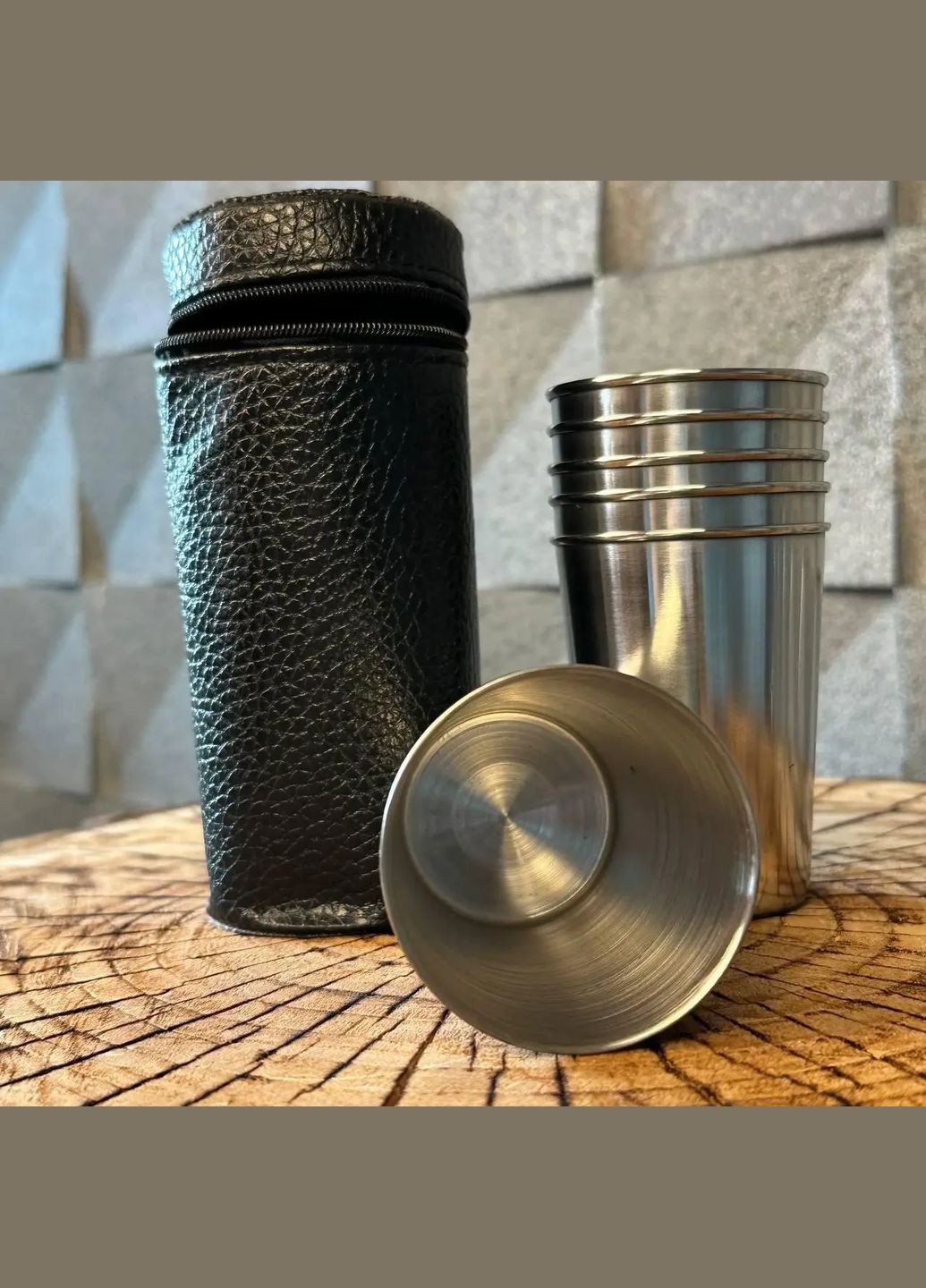 Рюмки в кожаном чехле (6шт) 150 мл A-Plus (324231761)