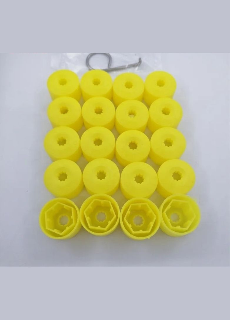 Ковпачки на гайки 17мм на колісні болти 17мм, жовті Volkswagen (331018457)