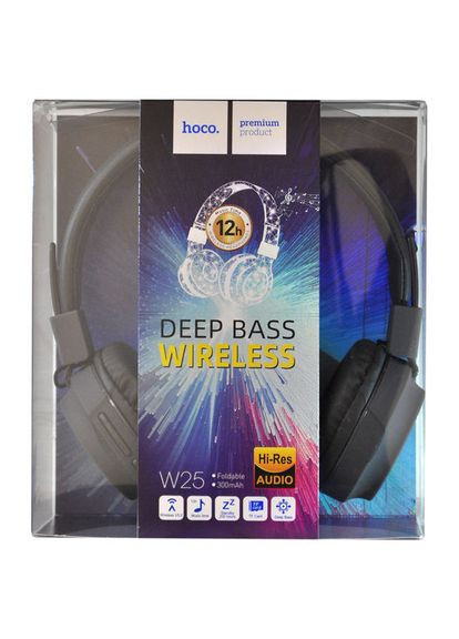 Наушники Bluetooth W25 Promise wireless headphones black Hoco (297453107)