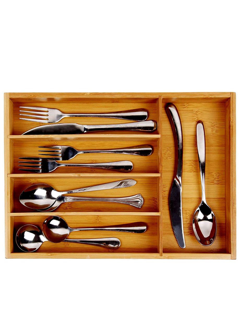 Лоток для столовых приборов из дерева Макароне мускат (ЛСП-000107) No Brand (327848677)