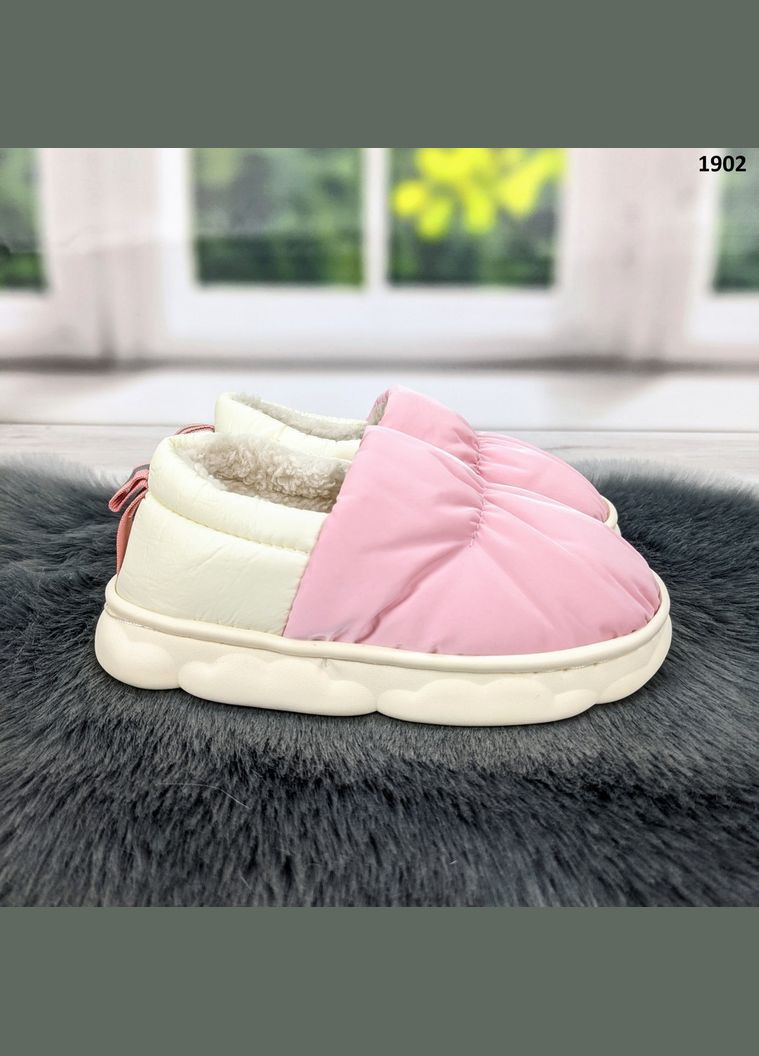 Розовые тапочки детские теплые Fashion