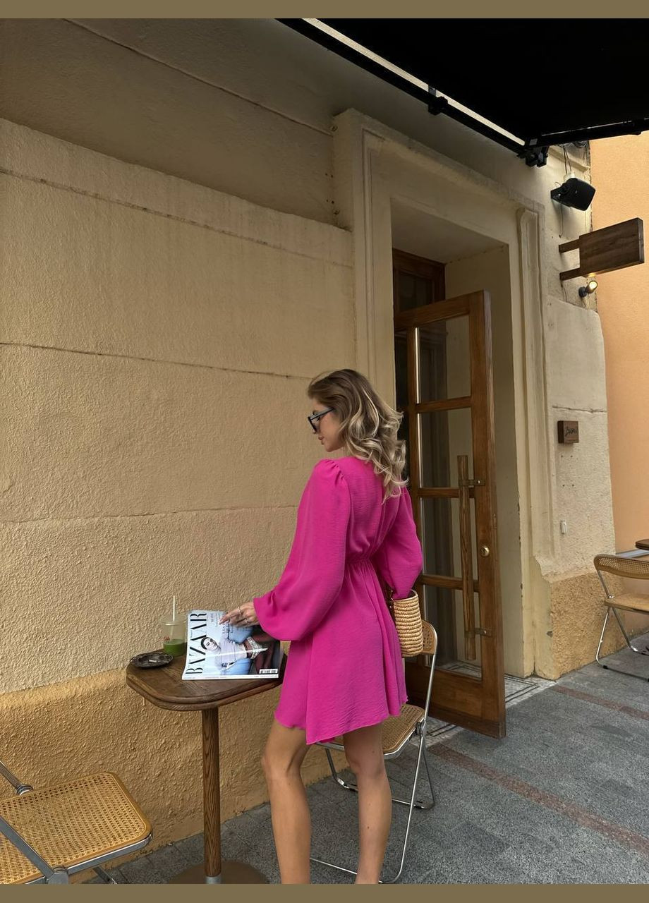 Малиновое пляжное, повседневный, кэжуал, вечернее женское платье клеш FINO Mode