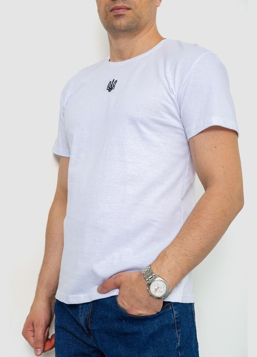 Белая футболка мужская патриотическая Ager 226R041