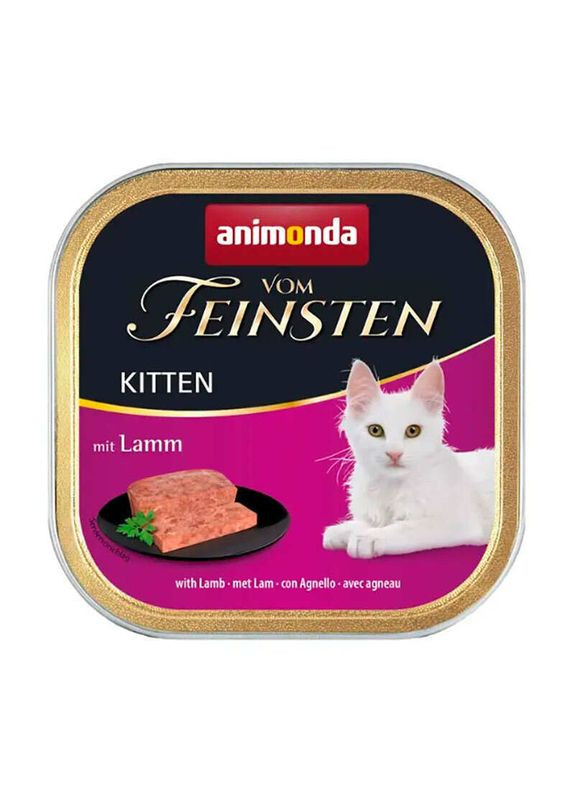 Вологий корм для кошенят Vom Feinsten Kitten Lamb 100г, з ягнятком Animonda (292114994)