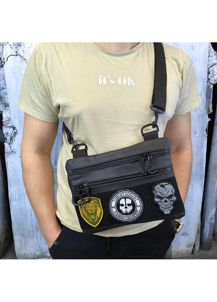 Чоловіча сумка кобура з натуральної шкіри, для скритого носіння з кобурою, чоловічий месенджер No Brand (365813154)