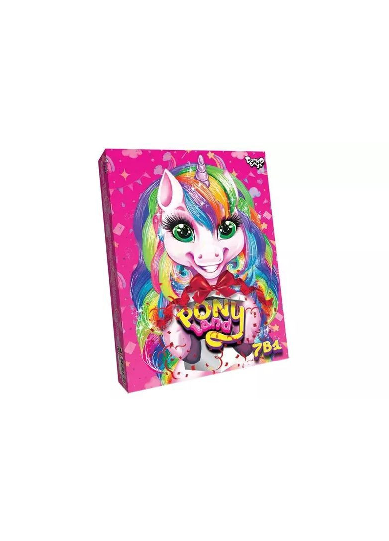 Творчий набір Pony Land Ponі 7 в 1 для дітей, в асортименті - No Brand PL-01-01U (371927565)