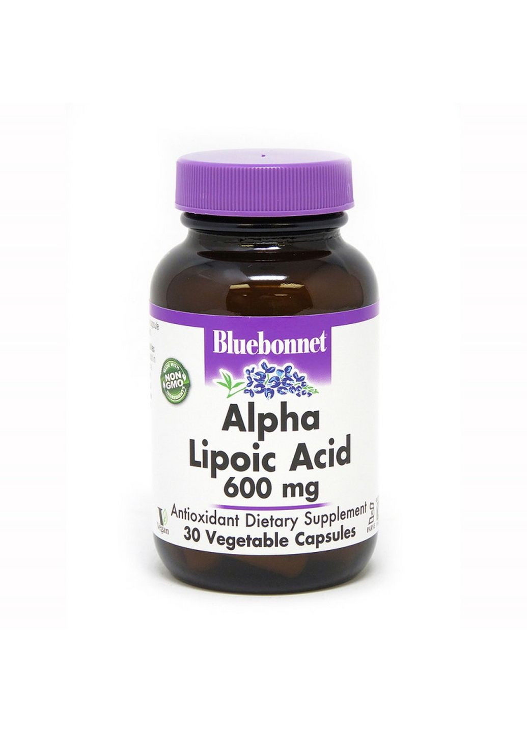 Натуральная добавка Alpha Lipoic Acid 600 mg, 30 капсул Bluebonnet Nutrition (293338963)