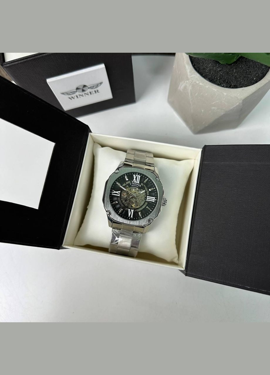 Мужские механические наручные часы Skeleton с открытым механизмом, часы скелетон золотистый люкс Winner (362475475)