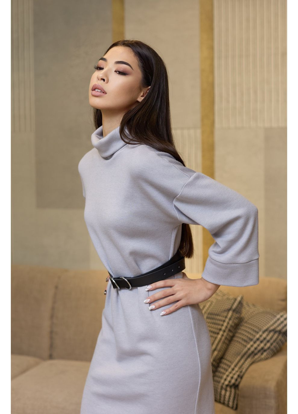 Серое платье 1930.5012 Seventeen