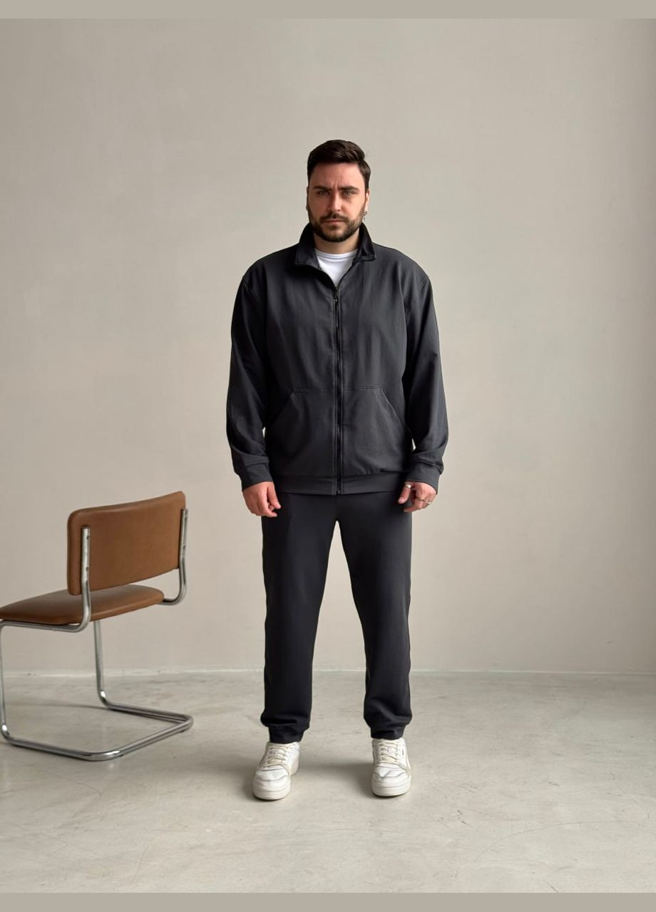 Комплект куртка темний хакі Main + костюм Pull без капюшону сірий No Brand (327218807)