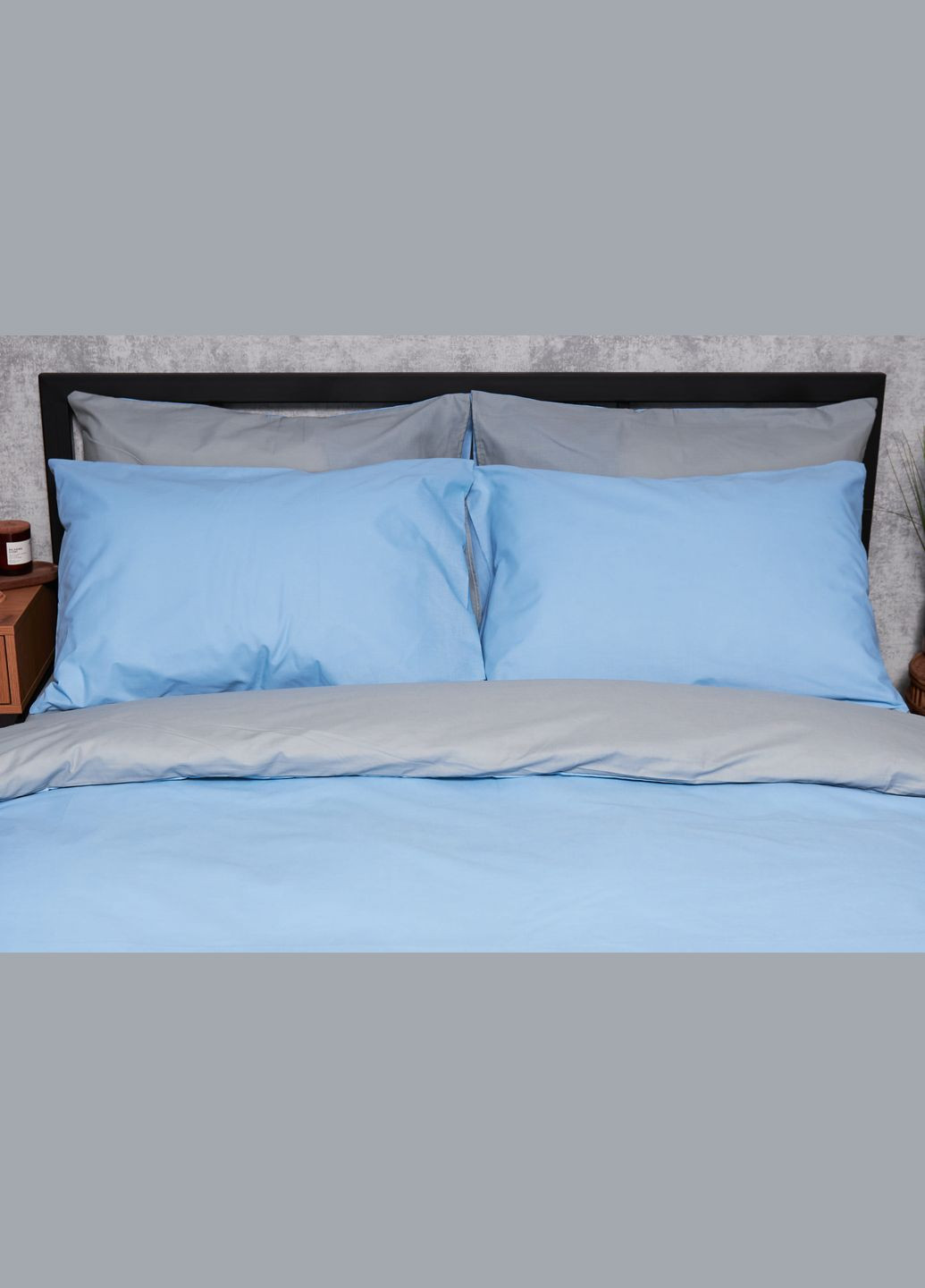 Комплект постільної білизни Бязь Gold Люкс полуторний євро 160х220 наволочки 2х50х70 (MS-820003101) Moon&Star Nordic Gray (288043807)