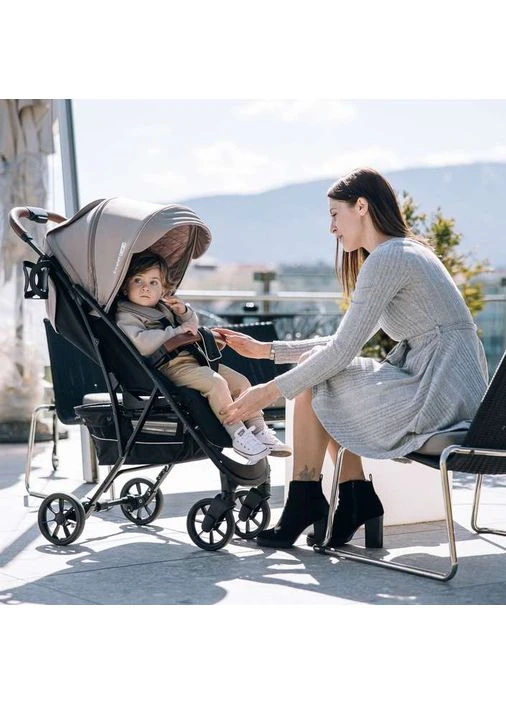 Детская прогулочная коляска Lux Premium, beige - black FreeOn (388603636)