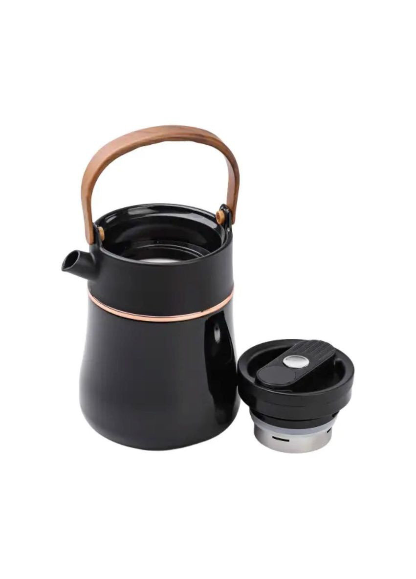 Чайник термос с датчиком температуры и вакуумной изоляцией 700 мл черный Jooki (358706711)