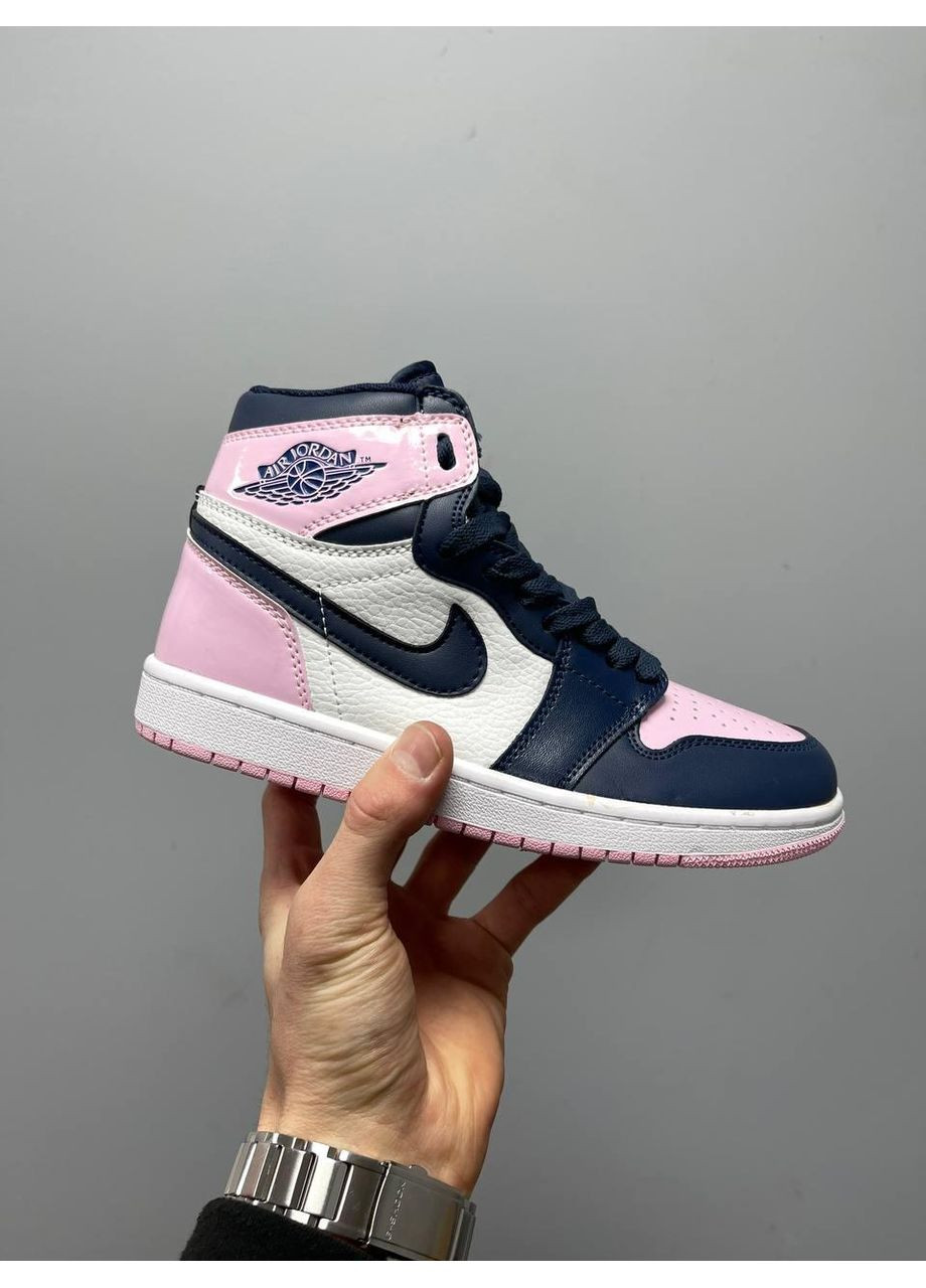 Білі Осінні кросівки чоловічі nike air jordan 1 retro high og atmosphere найк аір джордан No Brand