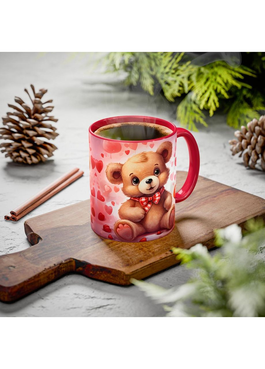 Керамічна чашка з дизайном "Ведмедик" No Brand (368671783)