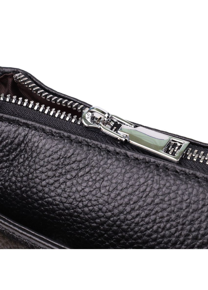 Стильна жіноча сумка з двома ремінцями із натуральної шкіри 22926 Чорний Vintage (349442750)