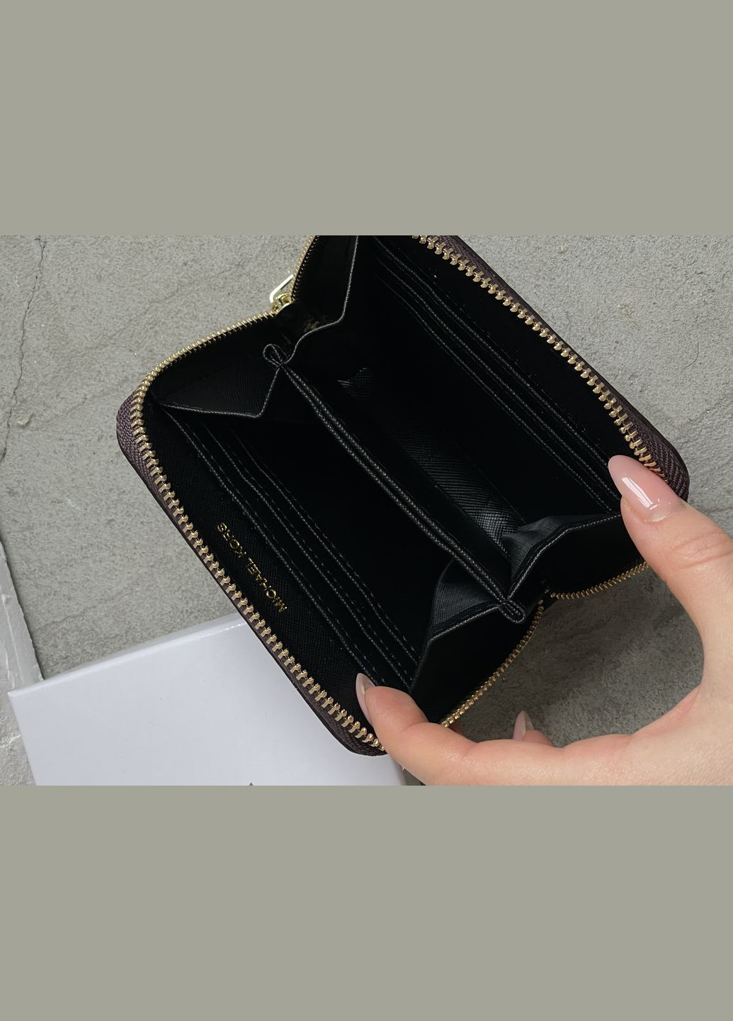 Кошелек Майкл Корс мини большой коричневый логотип No Brand (318022037)