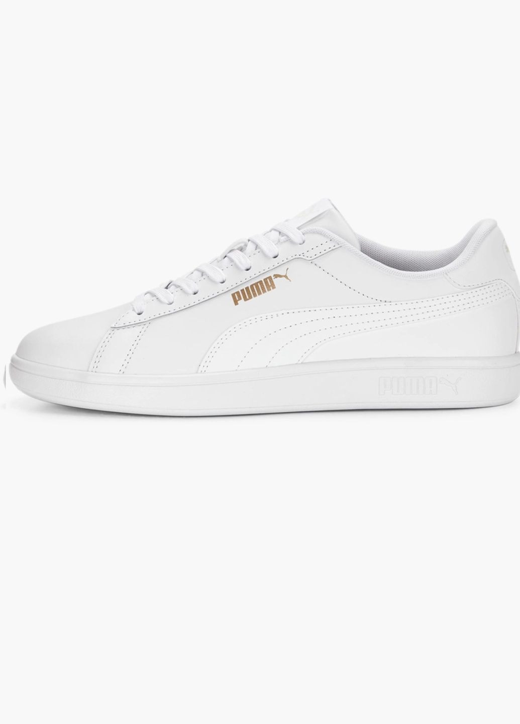 Білі всесезонні кросівки smash 3.0 l sneakers white 390987-01 Puma