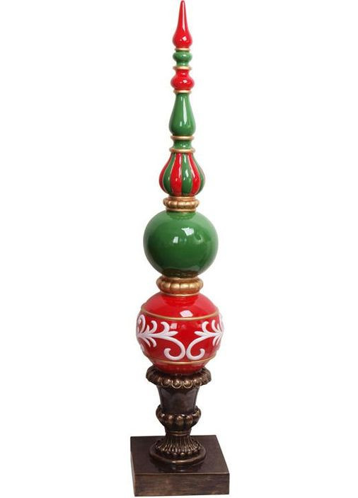 Новорічна декоративна фігура "Стелла" 155см, полістоун, червоний із зеленим Bona (372172226)