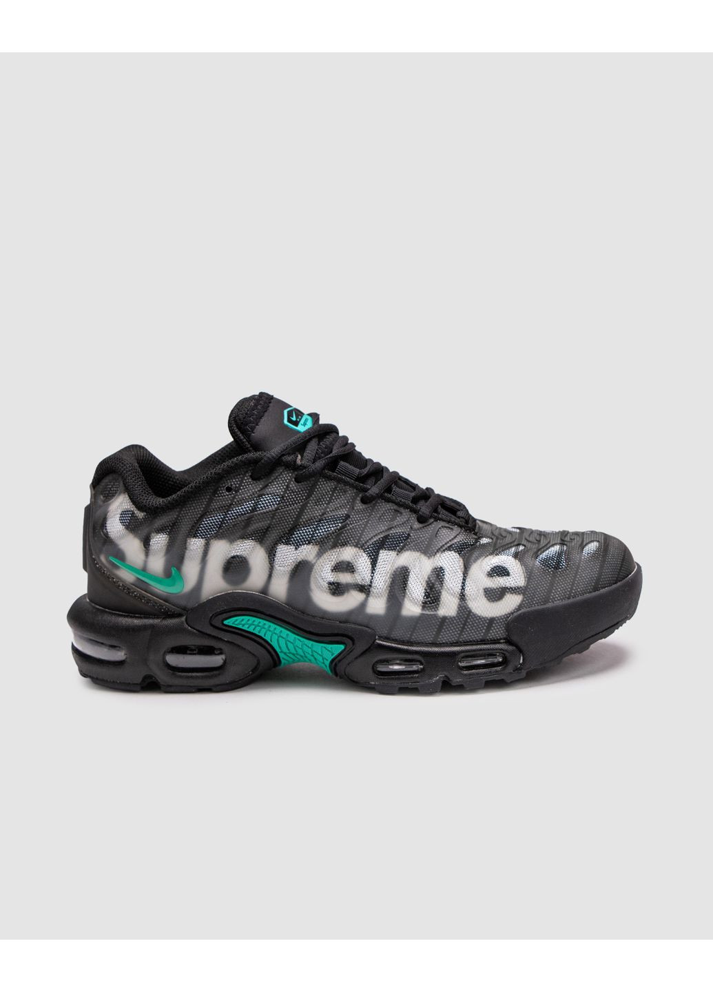 КРОСІВКИ ЖІНОЧІ NIKE AIR MAX TN X SUPREME BLACK GALACTIC JADE НАЙК АІР МАКС ТН No Brand чорні демісезони (367170416)