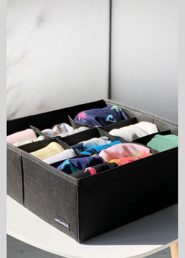 Органайзер для зберігання речей та аксесуарів (9 ком.) Organize Orgz-9 black (296286437)