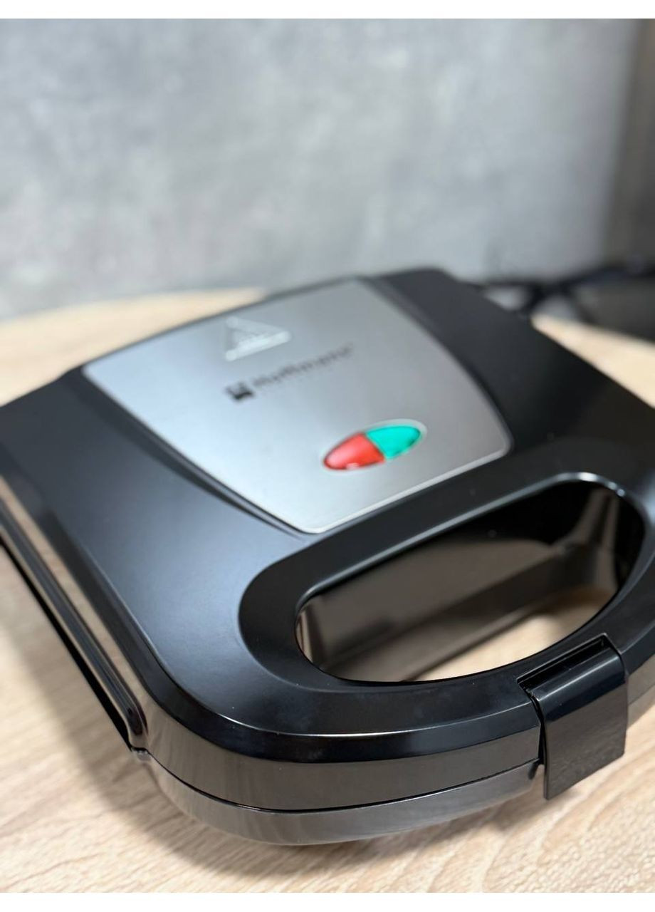 Вафельница электрическая Hoffmans HM-3027 с антипригарным покрытием 1000 Вт Черный Yiwu (370674693)