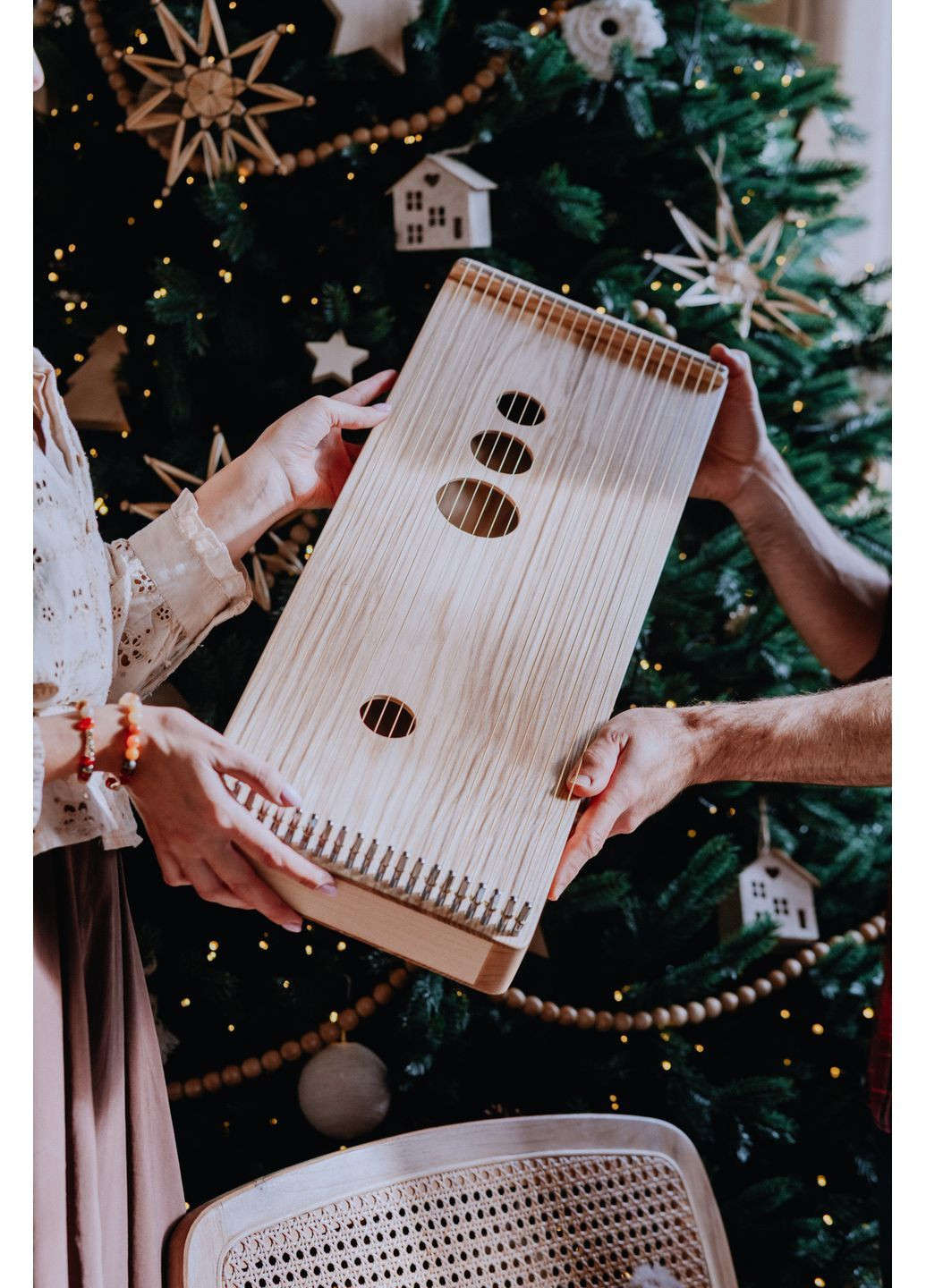 Монохорд – интуитивный музыкальный инструмент, новогодний и рождественский подарок. Walk Sound Store 21 струна натуральний колір (370080152)