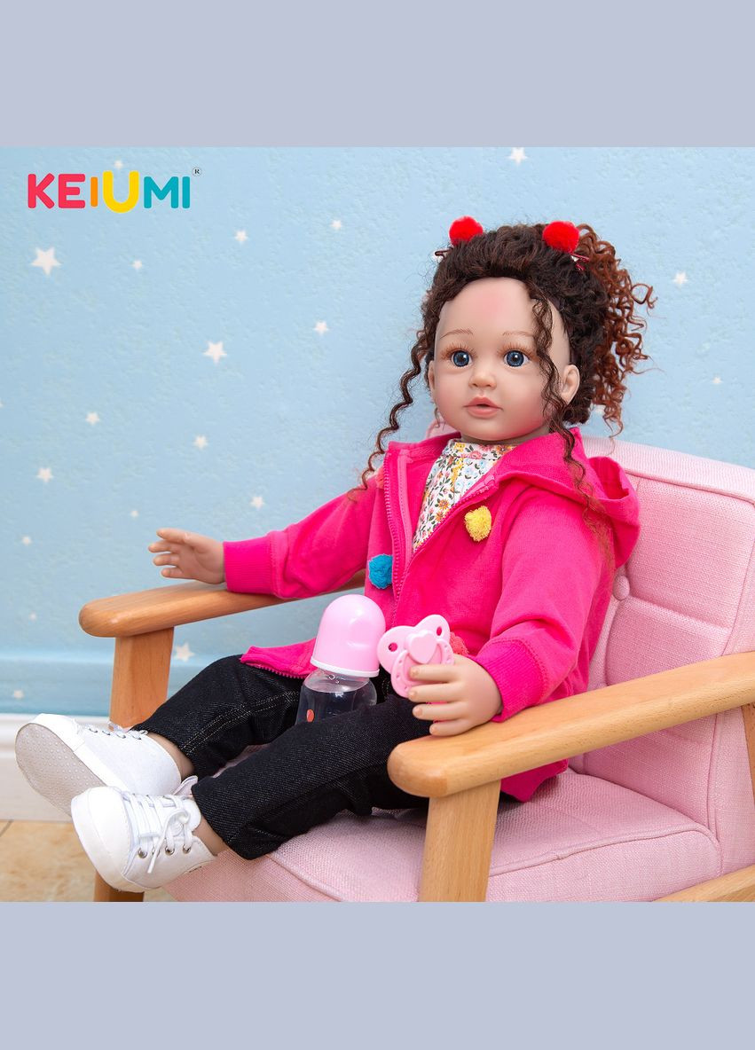 Кукла Реборн девочка Кристинка винилсиликоновая 60 см (М15240146) KEIUMI (301021274)