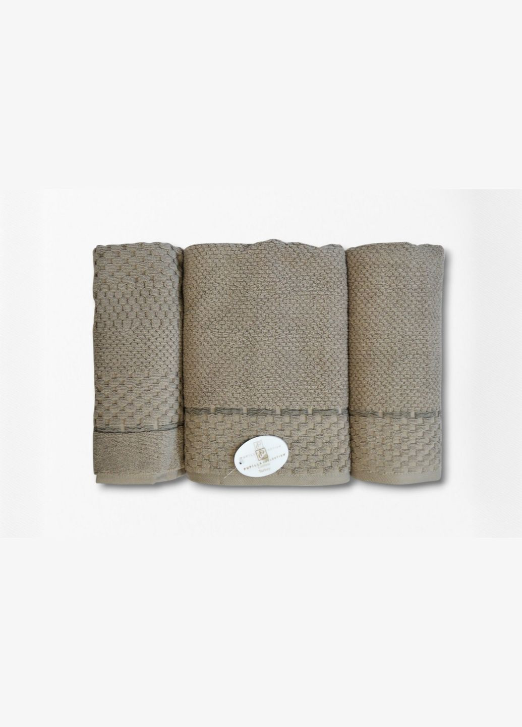 Подарунковий набір рушників Monet Pupilla сіро-бежевий