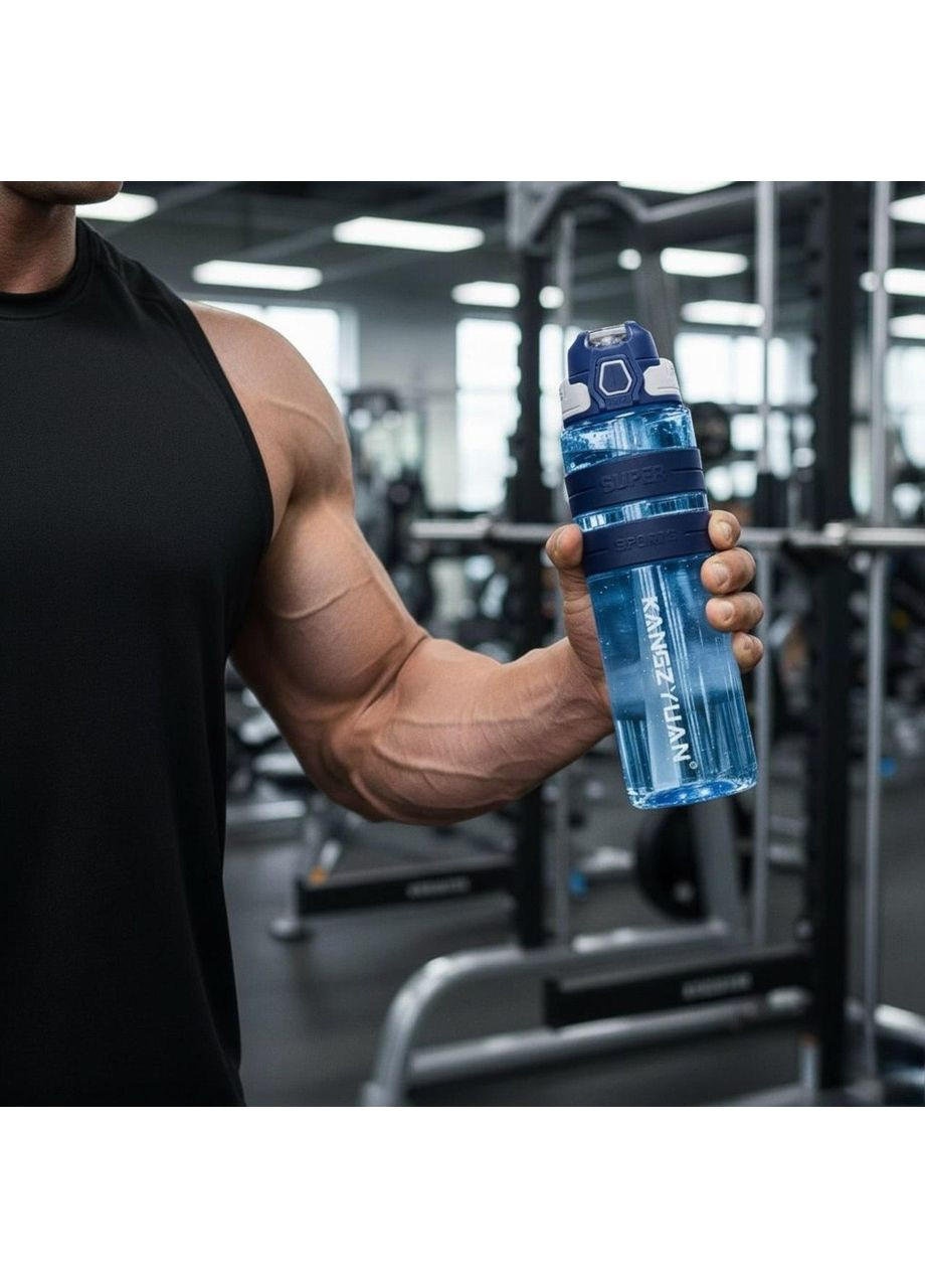 Фіолетова екологічна пляшка для води 2300 мл із тритану TKK (314709860)