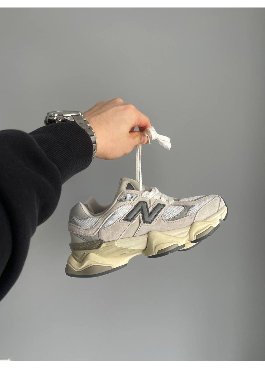 Кроссовки женские и мужские New Balance 9060 Sea Salt | Нью Беланс 9060 серые No Brand серые демисезоны (361155240)