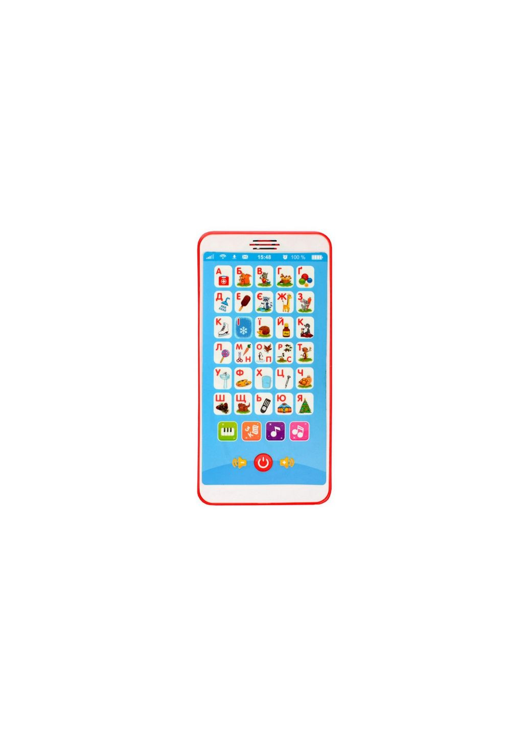 Детский развивающий Телефон M 3674, 33 стишка Красный Limo Toy (288673690)