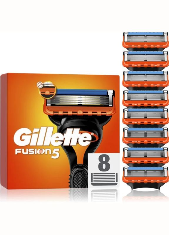 Сменные картриджи для бритья Fusion5 XL 8 шт Gillette (317298885)