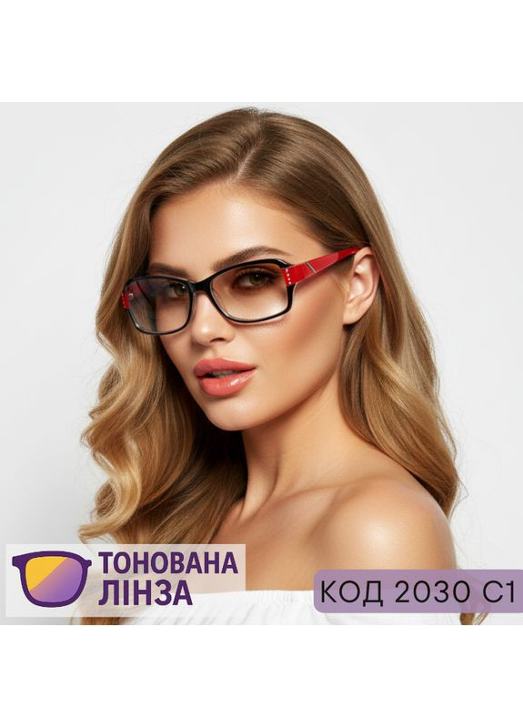 Жіночі сонцезахисні окуляри для зору, тоновані окуляри для дали або читання плюс і мінус. Код 2030 +1.0 No Brand (365831736)