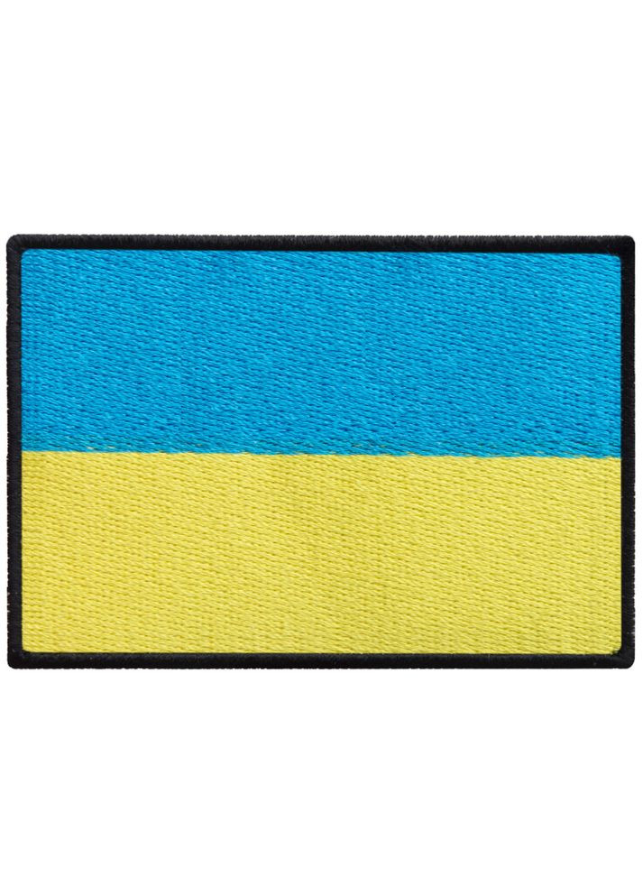 Шеврон на липучці прапор України 9х6 см, великий вишитий патч нашивка, шеврон, липучка IDEIA (301091457)