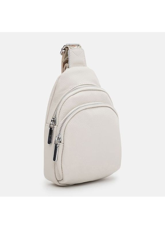 Женский кожаный рюкзак через плечо K15-606w-white Borsa Leather (366343725)