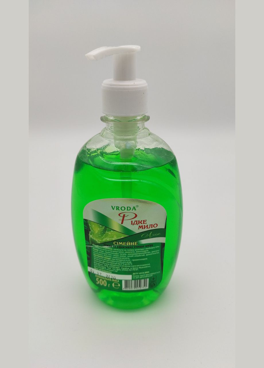 Рідке мило Сімейне алое з дозатором, 500 мл, Perla (300859914)