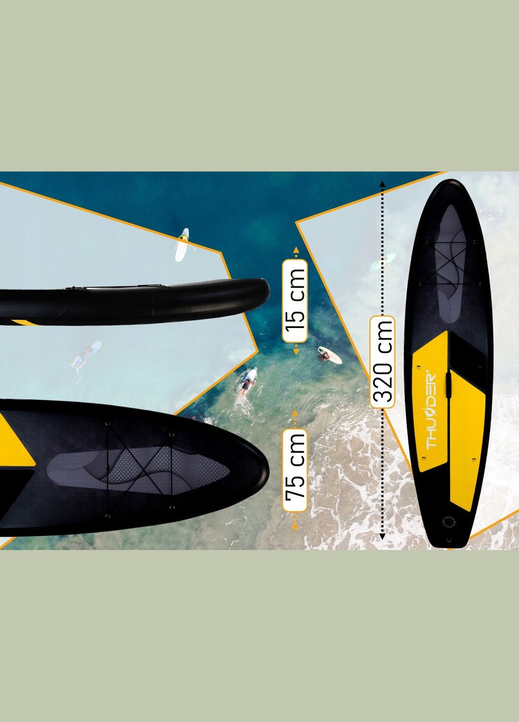 Дошка для серфінгу Thunder sup-raven (285273174)