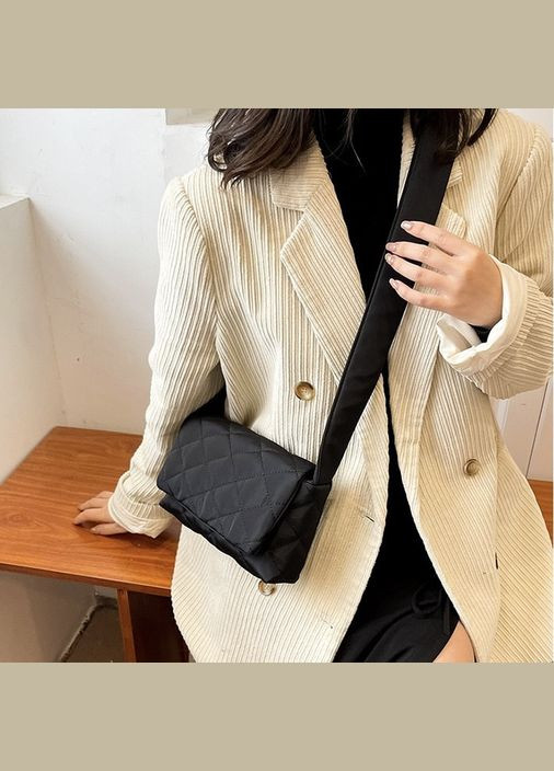 Жіноча сумка 8019 дута крос-боді чорна No Brand (306709438)