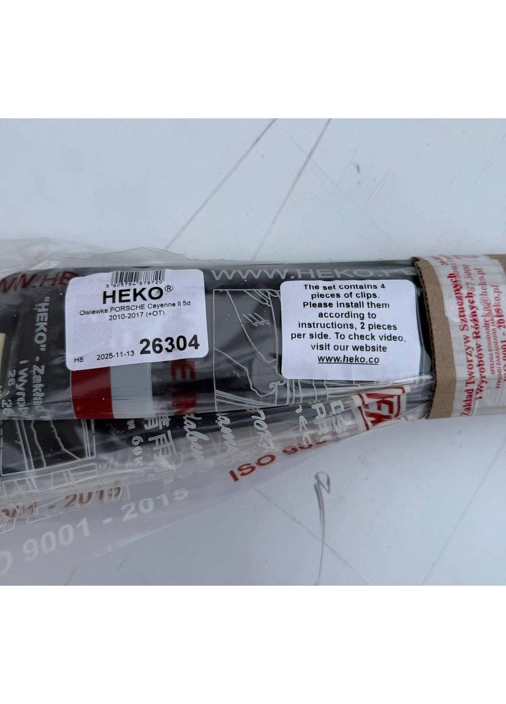 Ветровики вставные для PORSCHE CAYENNE II 2010-2017 Team Heko (398179348)